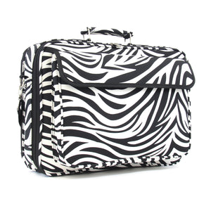 17" Laptop Briefcase Bag - Zebra with Black Trim