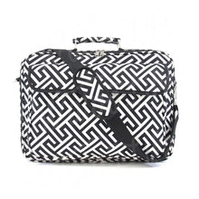 Load image into Gallery viewer, 17&quot; Laptop Briefcase Bag - Black Greek Key