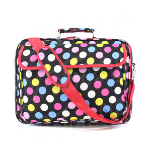 17" Laptop Briefcase Bag - Multi Color Dots