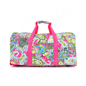22" Gym Duffel Bag - Pink Paisley