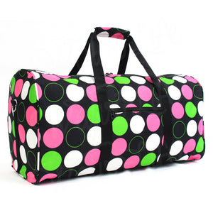 22" Gym Duffel Bag - Multi Polka Dots