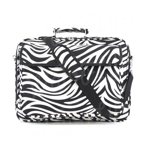 17" Laptop Briefcase Bag - Zebra with Black Trim