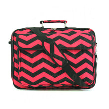 Load image into Gallery viewer, 17&quot; Laptop Briefcase Bag - Fuchsia and Black Zig Zag
