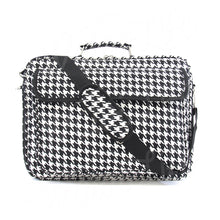Load image into Gallery viewer, 17&quot; Laptop Briefcase Bag - Houndstooth with Black Trim